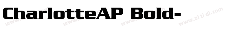 CharlotteAP Bold字体转换
